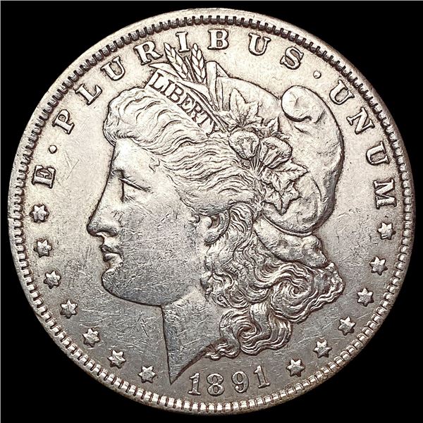 1891-P Morgan Silver Dollar CHOICE AU
