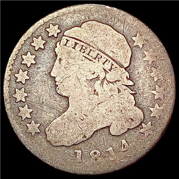 1814 Capped Bust Dime NICELY CIRCULATED