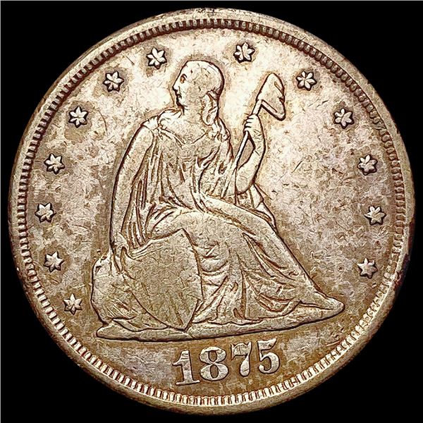 1875 Twenty Cent Piece LIGHTLY CIRCULATED