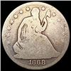 1868 Seated Liberty Half Dollar LIGHTLY CIRCULATED