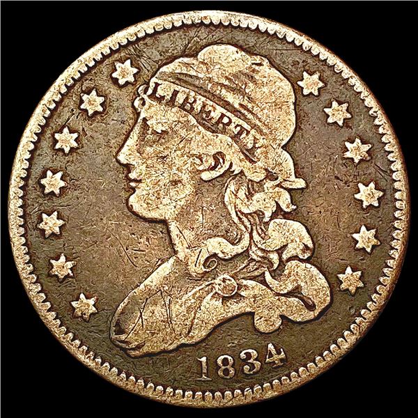 1834 Capped Bust Quarter ABOUT UNCIRCULATED