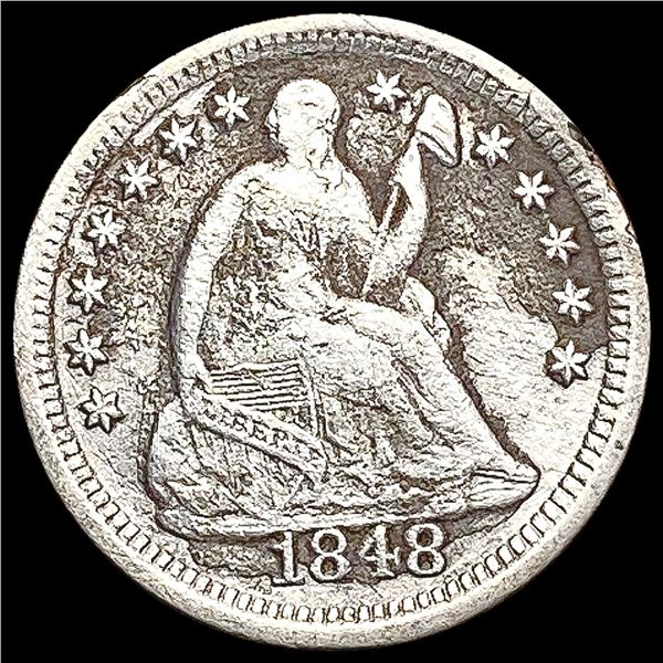 1848-O Seated Liberty Half Dime LIGHTLY CIRCULATED