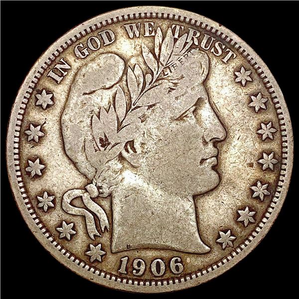 1906 Barber Half Dollar LIGHTLY CIRCULATED