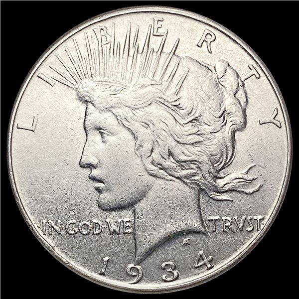1934 Silver Peace Dollar CHOICE AU