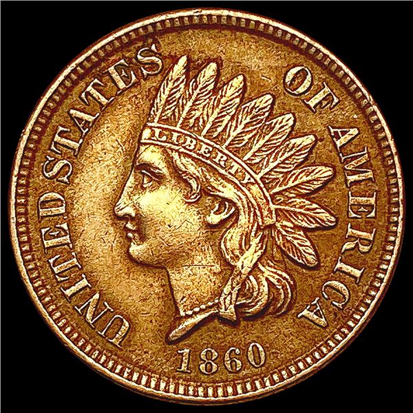 1860 Indian Head Cent CHOICE AU