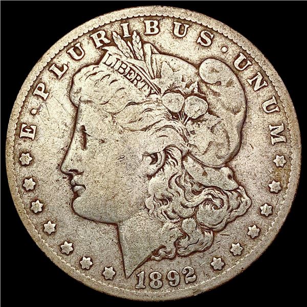 1892-O Morgan Silver Dollar ABOUT UNCIRCULATED