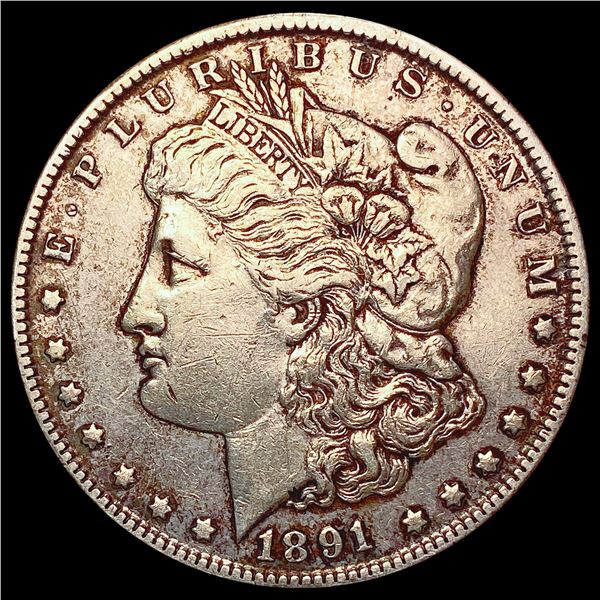 1891-CC Morgan Silver Dollar CHOICE AU