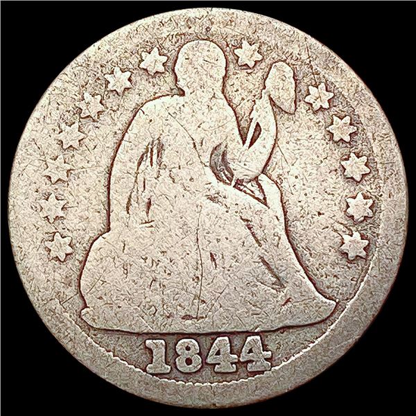 1844 Seated Liberty Dime NICELY CIRCULATED