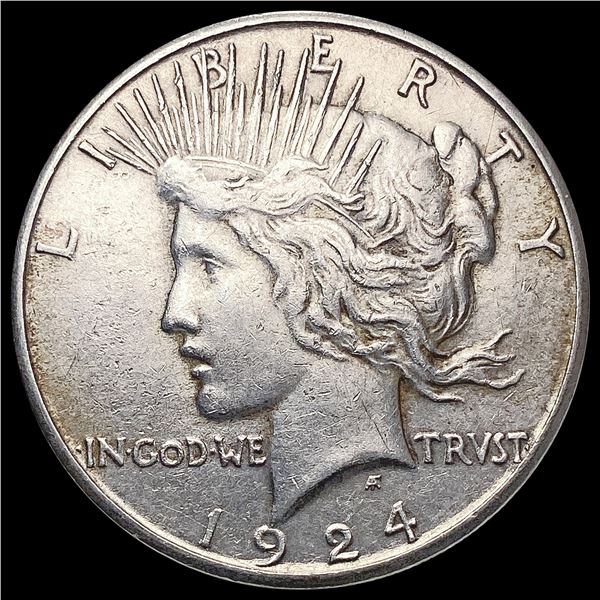 1924-S Silver Peace Dollar CLOSELY UNCIRCULATED