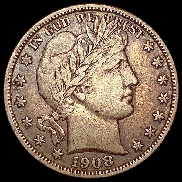 1908-D Barber Half Dollar CLOSELY UNCIRCULATED