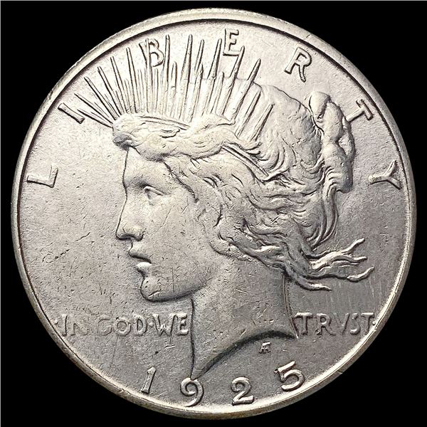 1925-S Silver Peace Dollar CLOSELY UNCIRCULATED