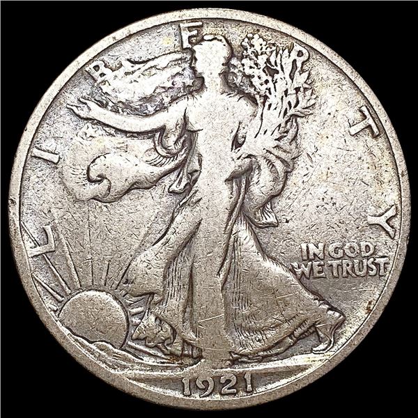 1921-S Walking Liberty Half Dollar LIGHTLY CIRCULATED