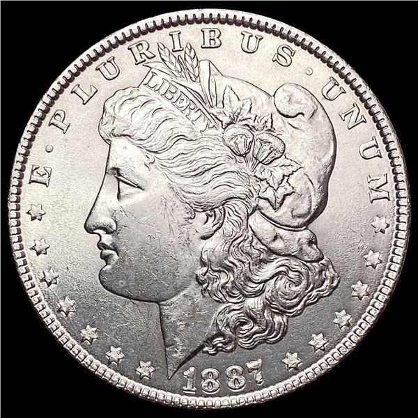 1887-P Morgan Silver Dollar SUPERB GEM BU