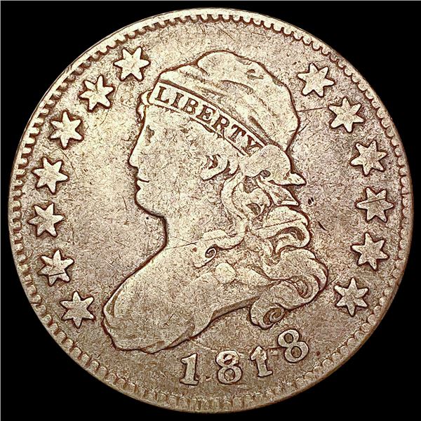 1818 Capped Bust Quarter NICELY CIRCULATED