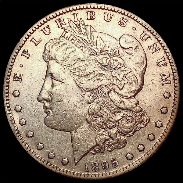 1895-O/S Morgan Silver Dollar NEARLY UNCIRCULATED