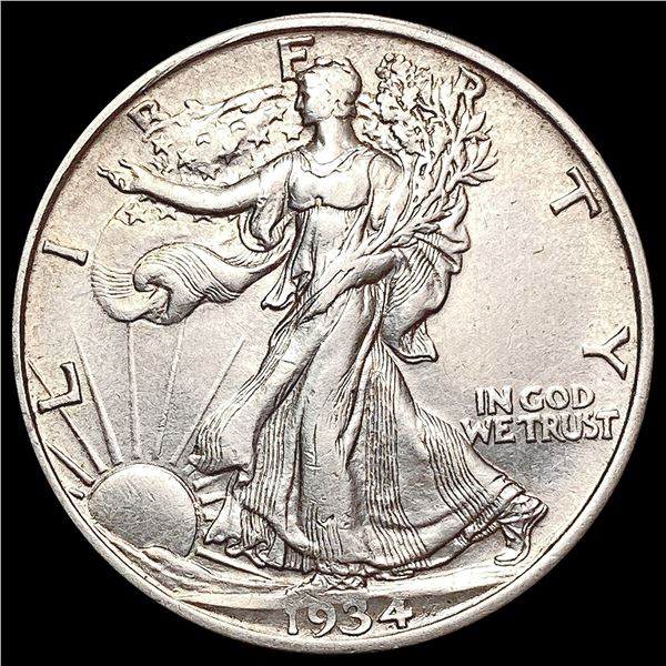 1934-D Walking Liberty Half Dollar CHOICE AU