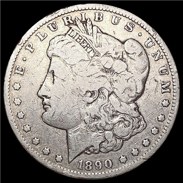 1890-CC Morgan Silver Dollar ABOUT UNCIRCULATED