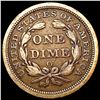 Image 2 : 1857-O Seated Liberty Dime LIGHTLY CIRCULATED