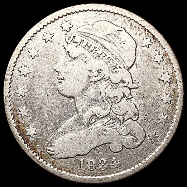 1834 Capped Bust Quarter ABOUT UNCIRCULATED