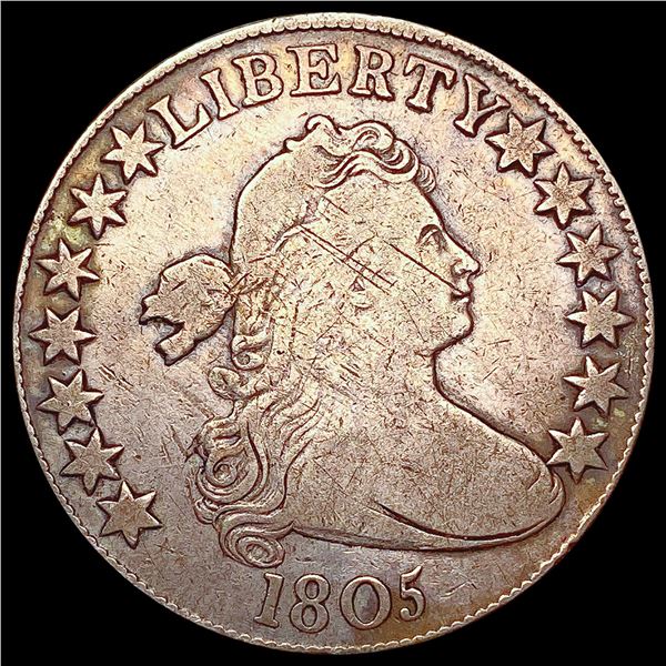 1805 Draped Bust Half Dollar ABOUT UNCIRCULATED