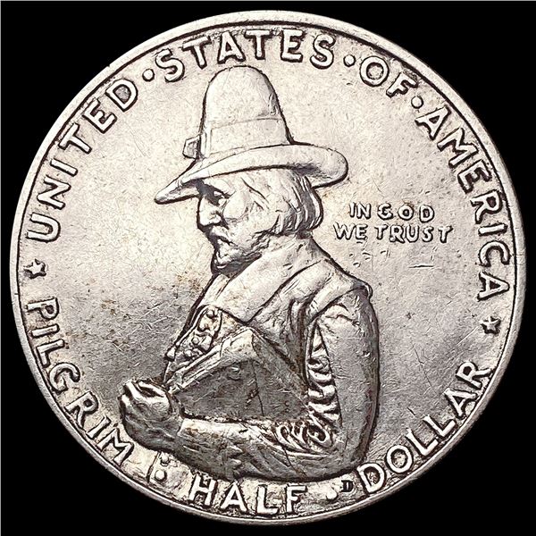 1925 Pilgrim Half Dollar CLOSELY UNCIRCULATED