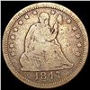 Image 1 : 1847 Seated Liberty Quarter NICELY CIRCULATED