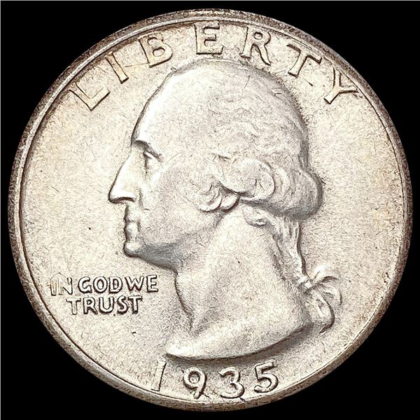 1935-D Washington Silver Quarter CHOICE AU