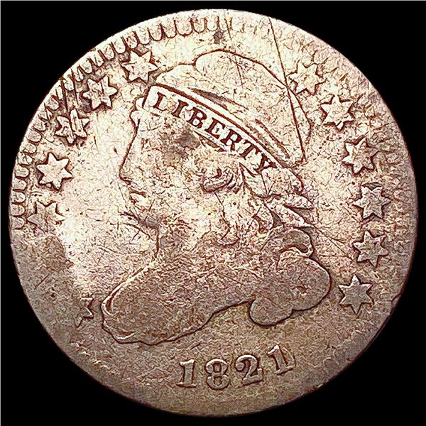 1821 Capped Bust Dime NICELY CIRCULATED