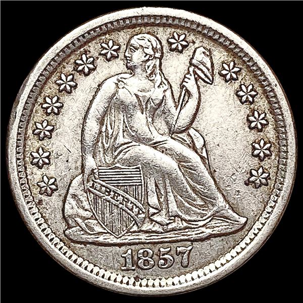 1857-O Seated Liberty Dime CLOSELY UNCIRCULATED