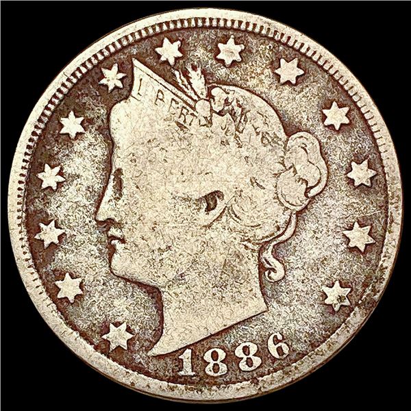 1886 Liberty Victory Nickel NICELY CIRCULATED