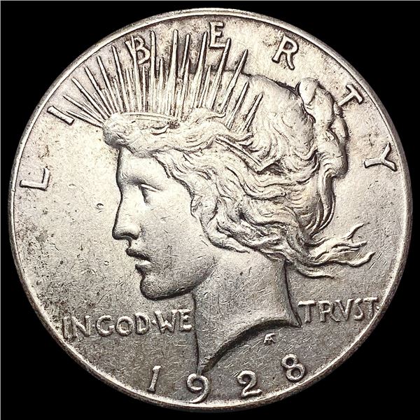 1928 Silver Peace Dollar CHOICE AU