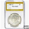 1887-O Morgan Silver Dollar PGA MS65