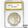 1887-O Morgan Silver Dollar PGA MS63