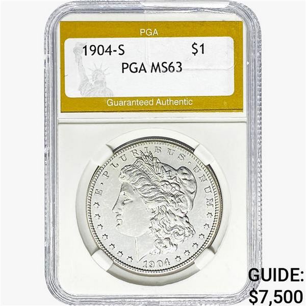 1904-S Morgan Silver Dollar PGA MS63