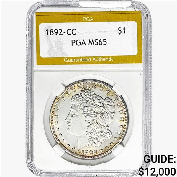 1892-CC Morgan Silver Dollar PGA MS65