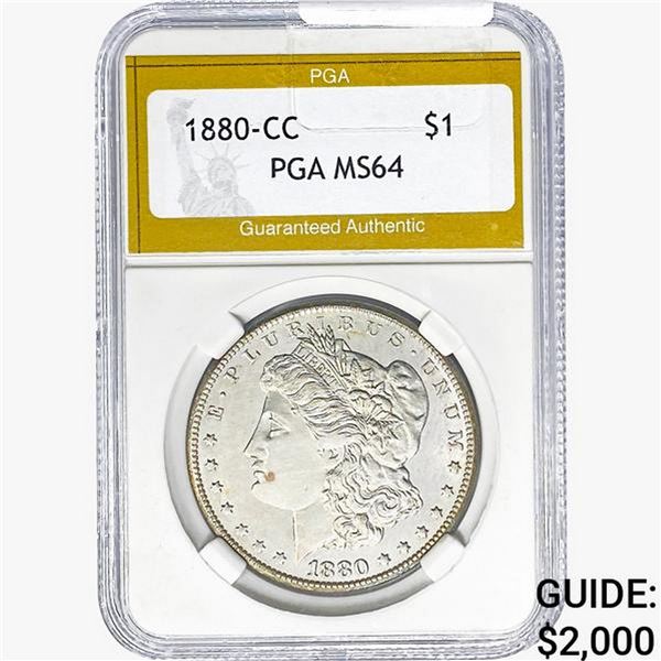1880-CC Morgan Silver Dollar PGA MS64