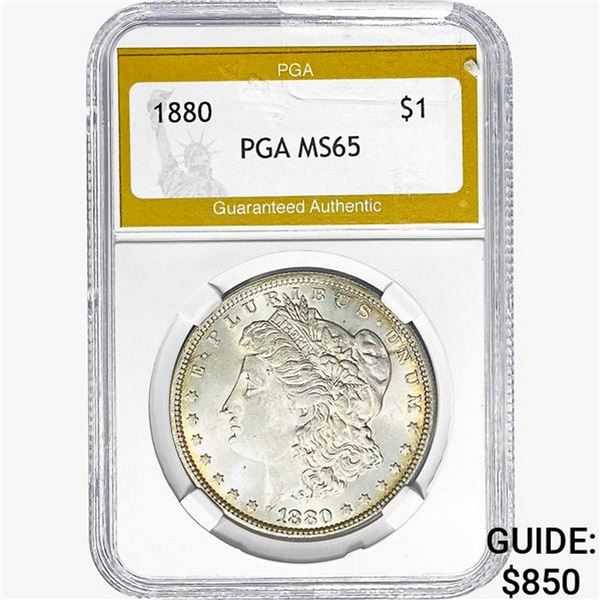 1880 Morgan Silver Dollar PGA MS65