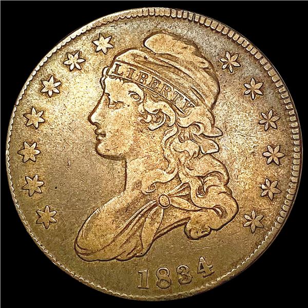 1834 Capped Bust Half Dollar ABOUT UNCIRCULATED