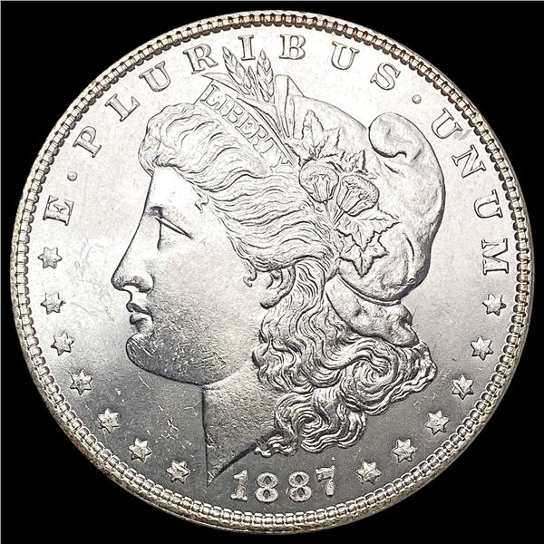 1887 Morgan Silver Dollar SUPERB GEM BU
