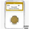 1734 5 Kreuzer Germany Wurttemberg PGA AU55
