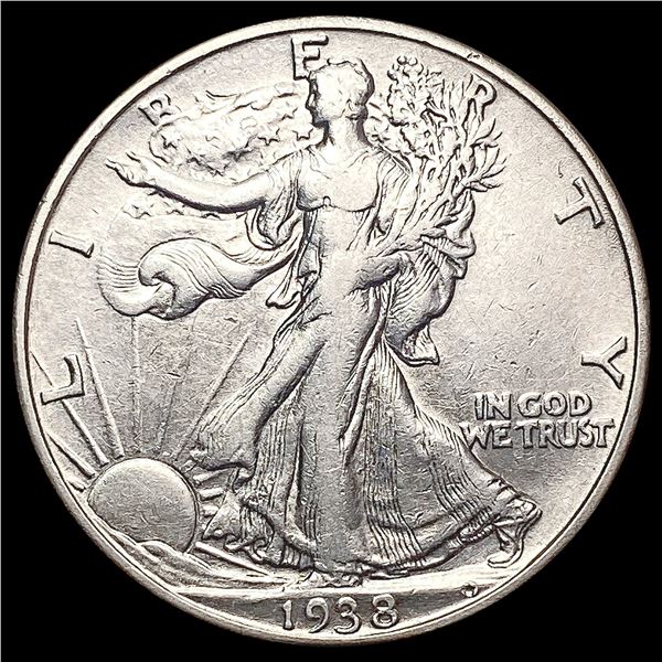 1938-D Walking Liberty Half Dollar NEARLY UNCIRCULATED
