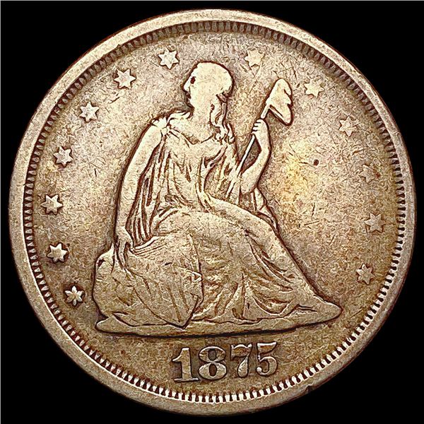 1875-S Twenty Cent Piece ABOUT UNCIRCULATED