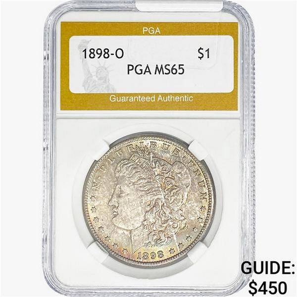 1898-O Morgan Silver Dollar PGA MS65