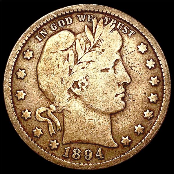 1894 Barber Quarter LIGHTLY CIRCULATED