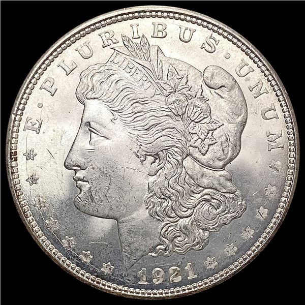 1921-D Morgan Silver Dollar SUPERB GEM BU