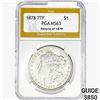 1878 REV79 Morgan Silver Dollar PGA MS63