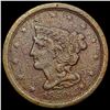 1850 Braided Hair Half Cent ABOUT UNCIRCULATED
