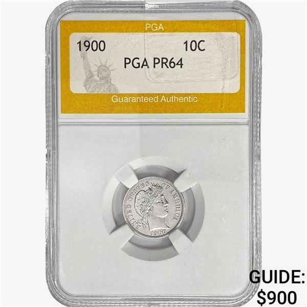 1900 Barber Dime PGA PR64