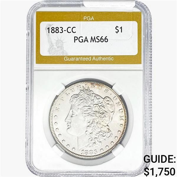1883-CC Morgan Silver Dollar PGA MS66