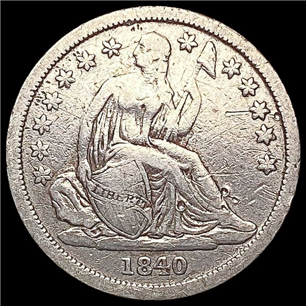 1840 Seated Liberty Dime LIGHTLY CIRCULATED